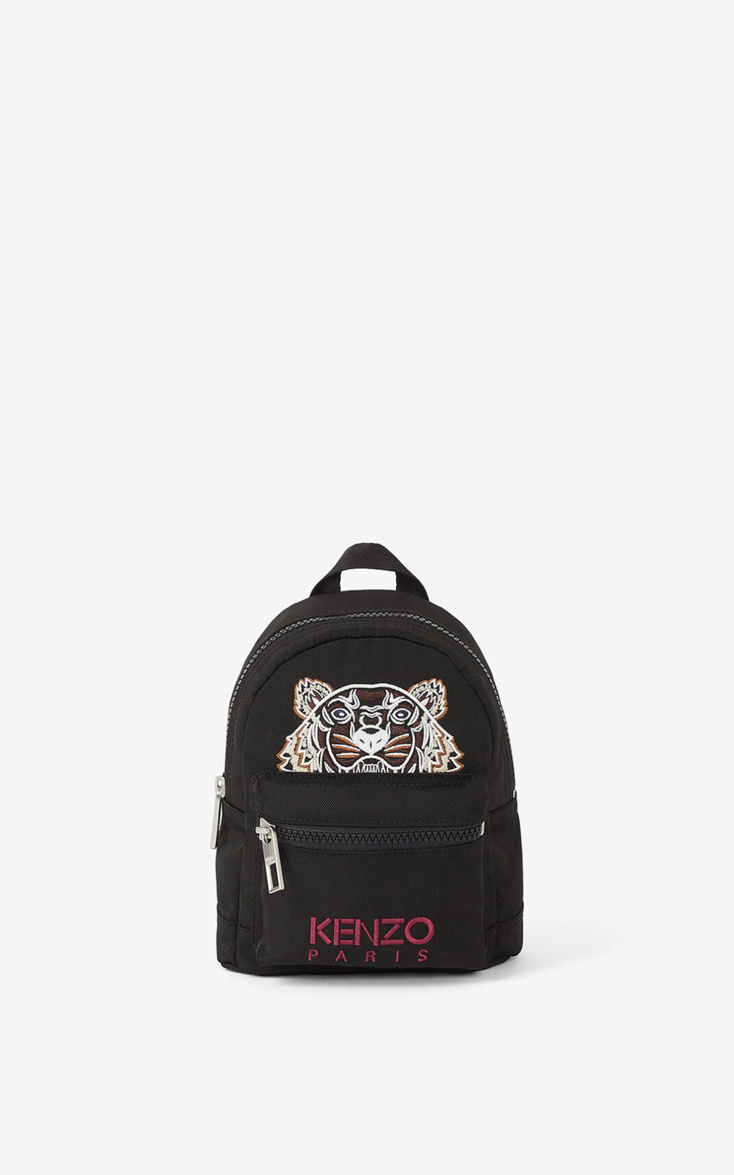 Kenzo Mini canvas Kampus 虎 リュック レディース 黒 - HWILEA805